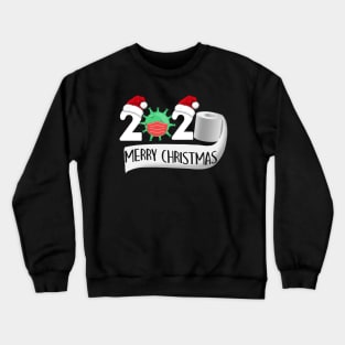 2020 Merry Christmas Santa Hat Toilet Paper Funny Christmas 2020 Gift Crewneck Sweatshirt